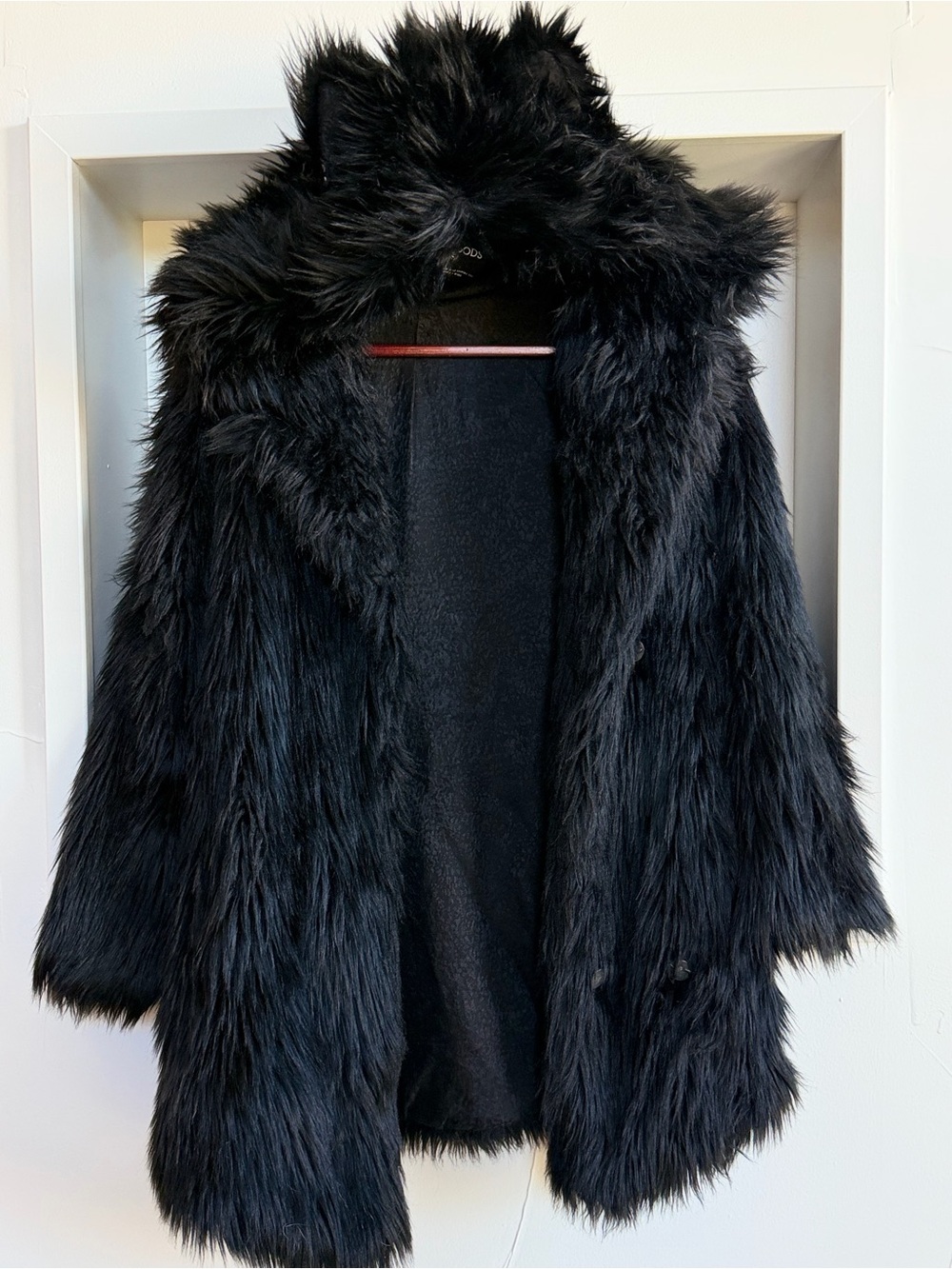 SpiritHoods Black Faux Fur Hooded Jacket